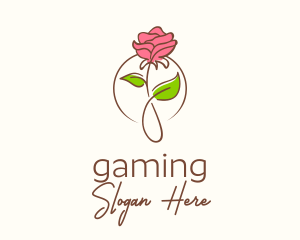 Romantic Rose Flower  Logo