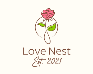 Romantic - Romantic Rose Flower logo design