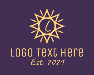 Bright - Summer Sun Rays logo design