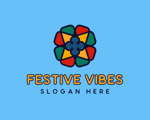 Festival - Festive Lantern Flower logo design