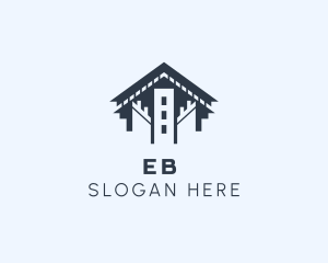 Geometric - Real Estate Building Construction logo design