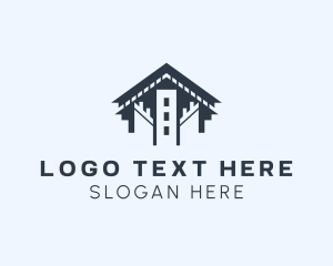 Architecture - Real Estate Building Construction logo design