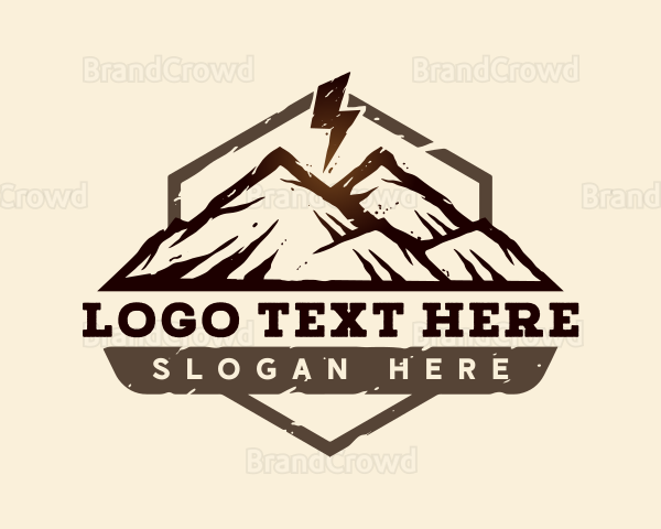 Mountain Hiking Thunder Logo