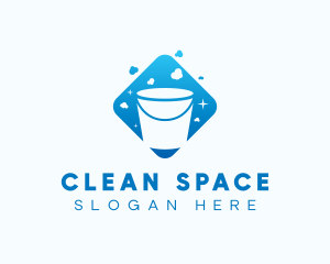 Tidy - Wash Cleaning Bucket logo design