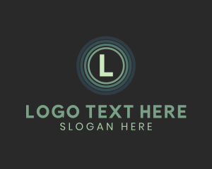 Vlog - Tech Gaming Circle Glow logo design