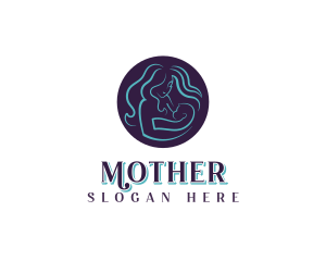 Mother Baby Parenthood logo design