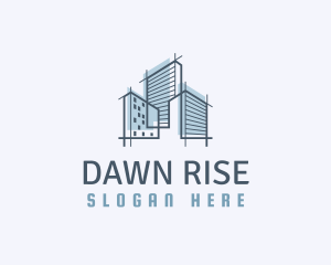 City High Rise Building Architect logo design