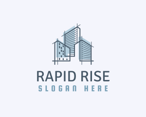 City High Rise Building Architect logo design