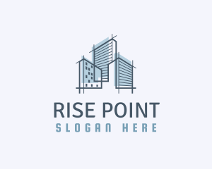 City High Rise Building Architect logo design