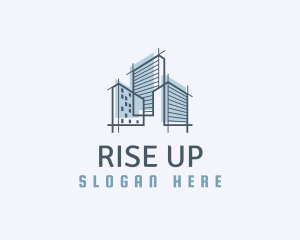 City High Rise Building Architect logo design