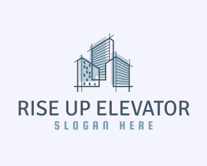 City High Rise Building Architect logo design