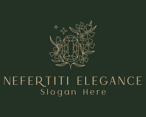 Golden Elegant Crystal logo design