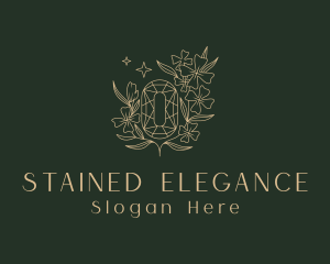 Golden Elegant Crystal logo design