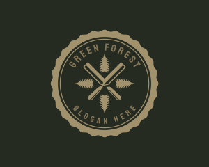 Chisel Wood Carpenter logo design