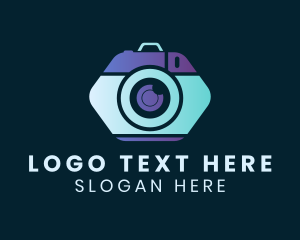 Optical - Hexagon Vintage Camera logo design