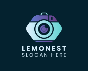 Dslr - Hexagon Vintage Camera logo design