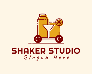 Shaker - Cocktail Bar Car logo design