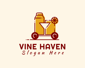 Cocktail Bar Car logo design