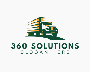 Transport Truck Forwarding logo design