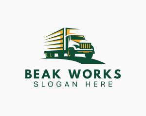 Transport Truck Forwarding logo design