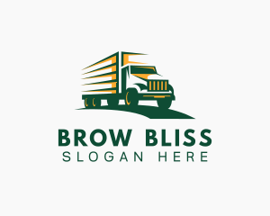 Transport Truck Forwarding logo design