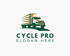 Transport Truck Forwarding logo design