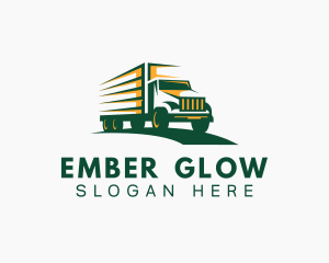 Transport Truck Forwarding logo design