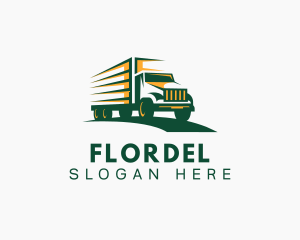 Transport Truck Forwarding logo design