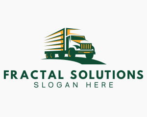 Transport Truck Forwarding logo design