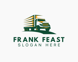 Transport Truck Forwarding logo design