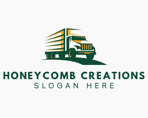 Transport Truck Forwarding logo design