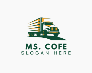 Transport Truck Forwarding logo design