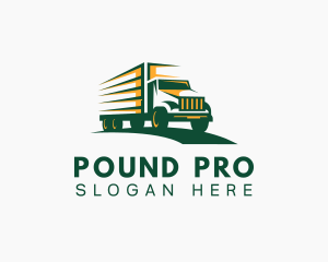 Transport Truck Forwarding logo design