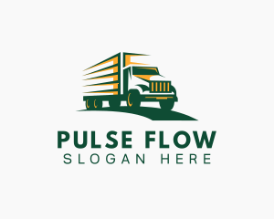 Transport Truck Forwarding logo design