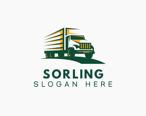 Transport Truck Forwarding logo design