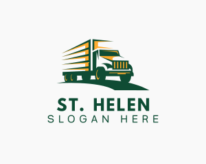 Transport Truck Forwarding logo design