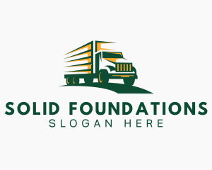 Freight - Transport Truck Forwarding logo design