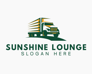 Transport Truck Forwarding logo design