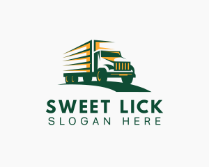 Transport Truck Forwarding logo design