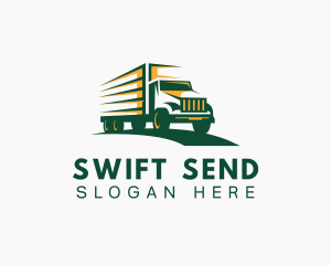 Transport Truck Forwarding logo design