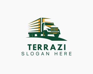 Transport Truck Forwarding logo design