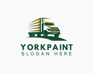 Transport Truck Forwarding logo design