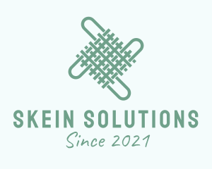 Skein - Green Weave Textile logo design