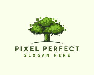 Pixel Tree Technology logo design