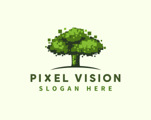 Pixel Tree Technology logo design