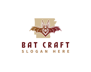 Wildlife Bat Arkansas logo design