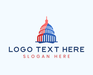 Columns - USA Capitol Architecture logo design