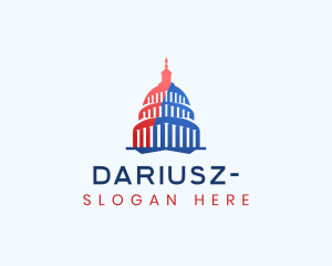 States - USA Capitol Architecture logo design