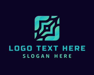 Developer - Generic Square Tech Developer logo design
