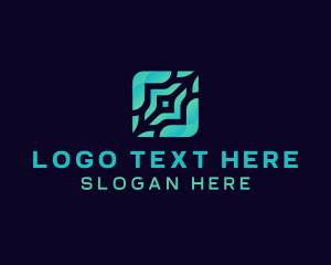 It Expert - Generic Square Tech Developer logo design